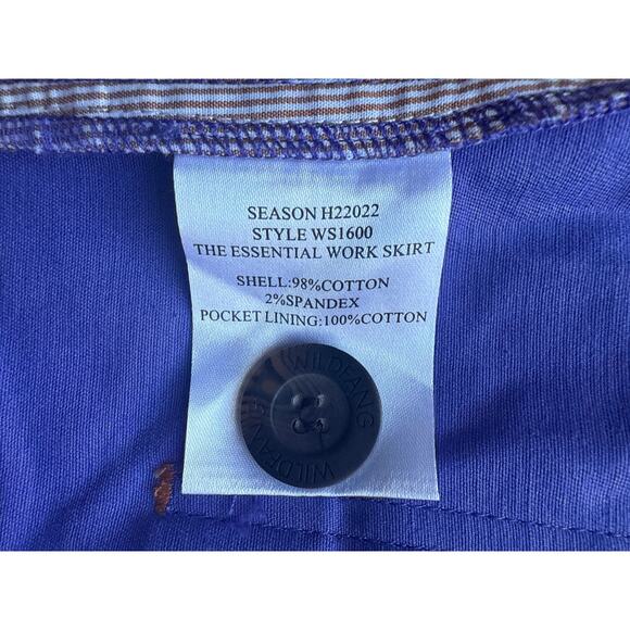 Wildfang The Essential Work Skirt in Purple Size Medium - Picture 6 of 6